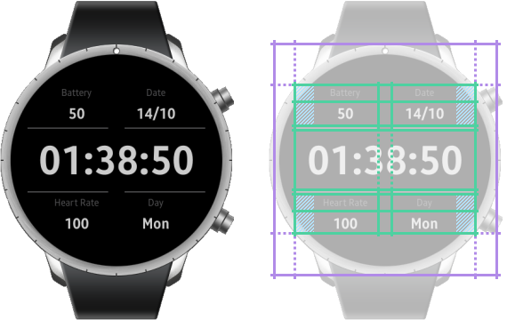 Dashboard Watchface Layout